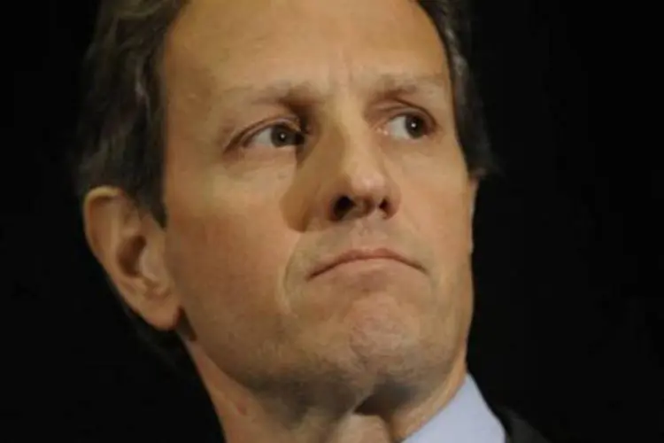 Geithner: "todos devem trabalhar de forma conjunta (...) com o objetivo de evitar riscos catastróficos para os mercados financeiros" (AFP/Getty Images)