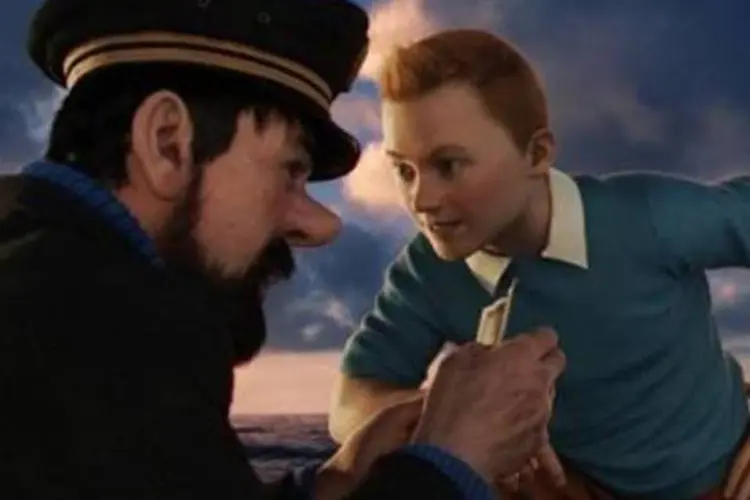 Cena do filme "As Aventuras de Tintin: O Segredo do Licorne": animação em 3D (Divulgação/Sony Pictures Releasing France via AFP)