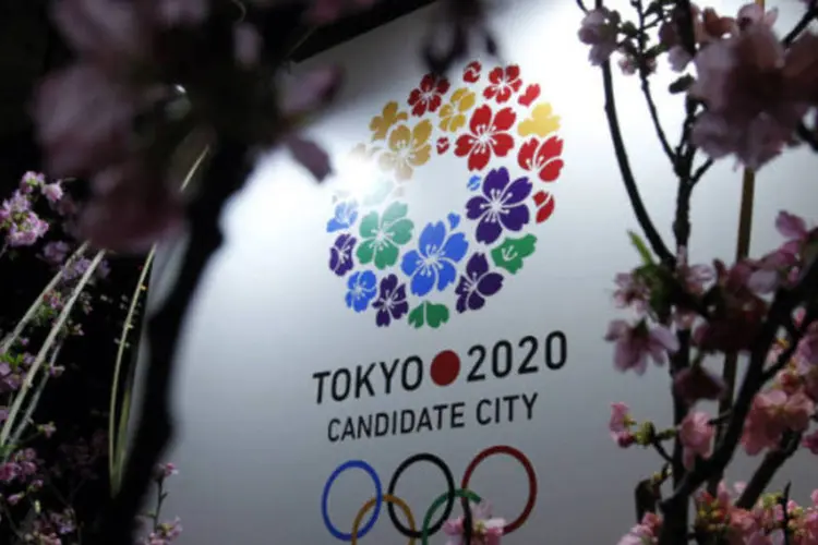 Logo da candidatura de Tóquio como cidade sede das Olimpíadas de 2020 (Yuya Shino/Reuters)