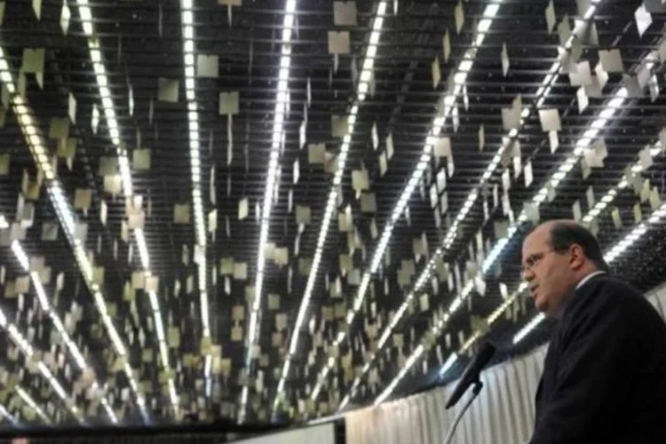 
	O presidente do Banco Central, Alexandre Tombini, durante cerim&ocirc;nia
 (Fábio Rodrigues Pozzebom/ Agência Brasil)