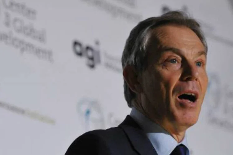 O ex-primeiro-ministro do Reino Unido, Tony Blair: líder trabalhista foi premiê entre 1997 e 2007 (Mandel Ngan/AFP)