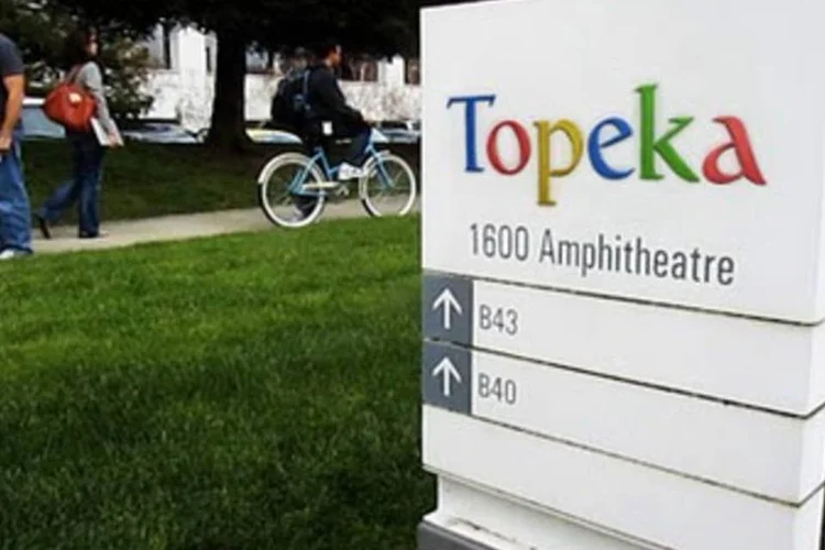 Eis o novo logotipo da companhia: no dia 1 de abril, o Google vira Topeka (.)