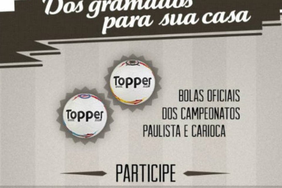 Topper premia internautas com bolas autografadas