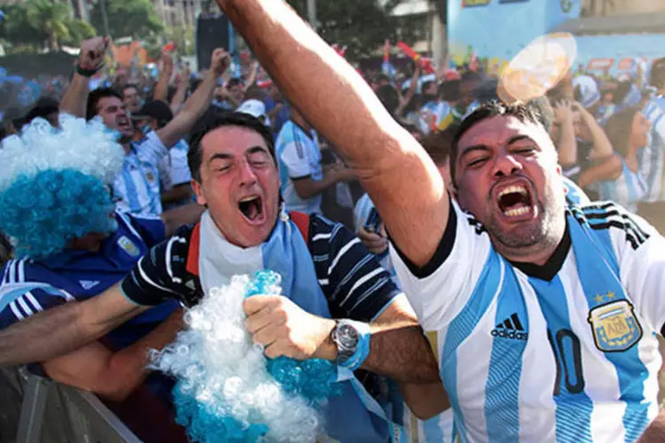 Argentinos: ao todo, foram realizados 124 atendimentos médicos no jogo (REUTERS/Chico Ferreira)