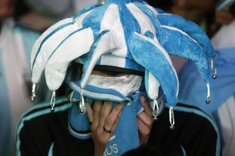 Torcedor da argentina lamenta a derrota na final da Copa do Mundo de 2014 (Martin Acosta/Reuters)