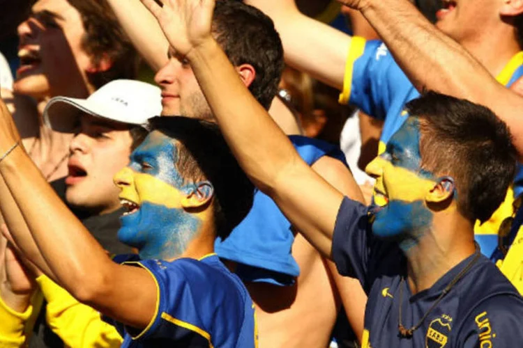 Torcedores do Boca Juniors: o segundo jogo do confronto será realizado na quarta-feira da semana que vem (Getty Images/Richard Heathcote/Getty Images)