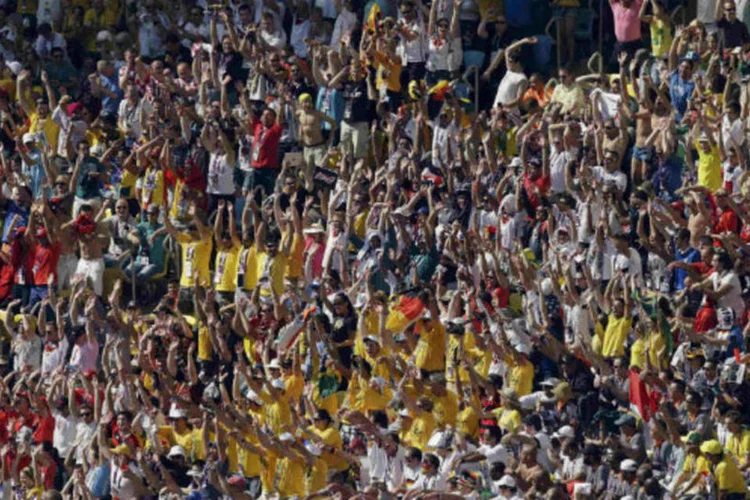 
	Torcedores no Brasil: n&uacute;mero de turistas superou as expectativas
 (Mat Dunham/Pool/Reuters)