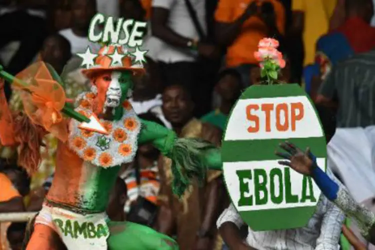 Torcida da Costa do Marfim na Copa Africana de Nações (Issouf Sanogo/AFP)