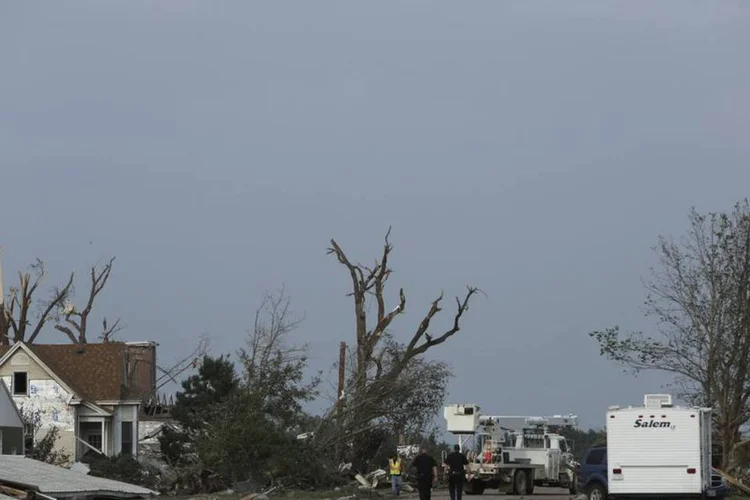 Destruição causada pelos tornados em Nebraska: Defesa Civil está analisando os prejuízos (Lane Hickenbottom/Reuters)