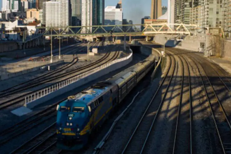 Estação de trem em Toronto, no Canadá: fontes policiais nos Estados Unidos disseram que os dois planejavam um ataque ao trem que une Toronto a Nova York. (GettyImages)