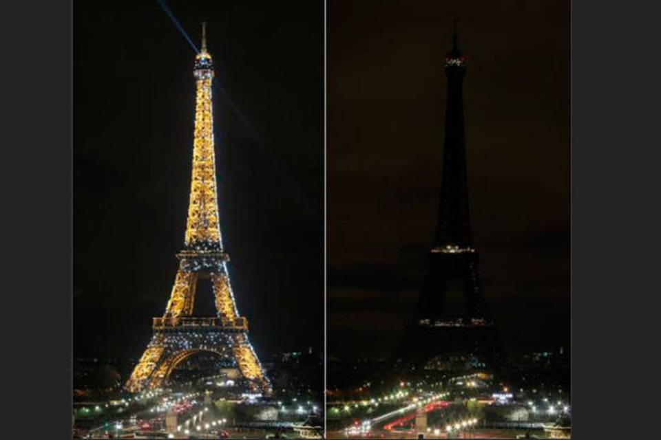 Torre Eiffel, Coliseu e Big Ben ficam no escuro