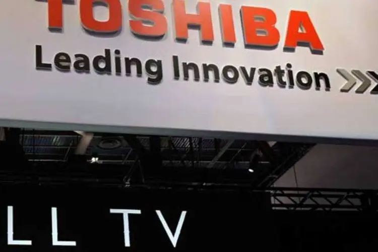Logo da Toshiba: empresa pode voltar a registrar lucro (GETTY IMAGES)