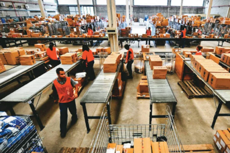 Centro de distribuição da Total Express, em São Paulo: 7 milhões de reais em investimentos para suprir a demanda (Germano Lüders/EXAME.com)