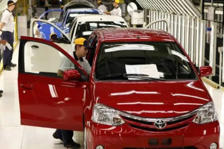 
	F&aacute;brica da Toyota em Sorocaba: no acumulado dos quatro primeiros meses do ano, a produ&ccedil;&atilde;o de ve&iacute;culos no Brasil somou 1,17 milh&atilde;o de unidades
 (Reuters)