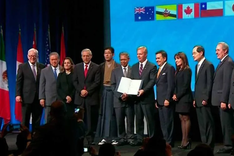
	L&iacute;deres se re&uacute;nem em assinatura de TPP: os Estados Unidos s&atilde;o os principais beneficiados
 (REUTERS)