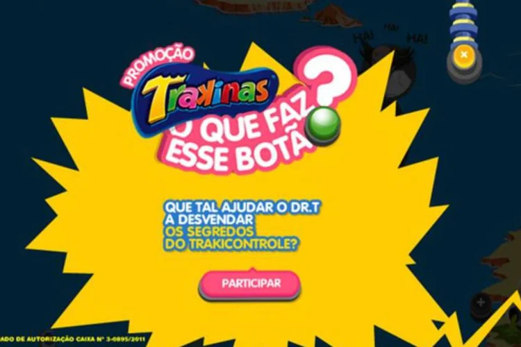 Além de se cadastrar no site, participante deve enviar um desenho do que seria o novo botão do “Trakicontrole" (Reprodução)