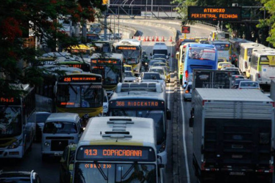 Obras provocam congestionamentos no centro do Rio