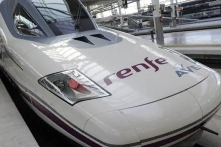 Ao contrário de Portugal, Espanha continua apostando no trem de alta velocidade (Dominique Faget/AFP)