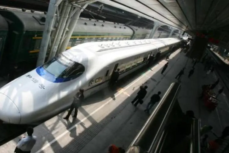 Trem-bala de Pequim: o total de investimentos do operador da primeira etapa é R$ 7,6 bilhões (China Photos/Getty Images)