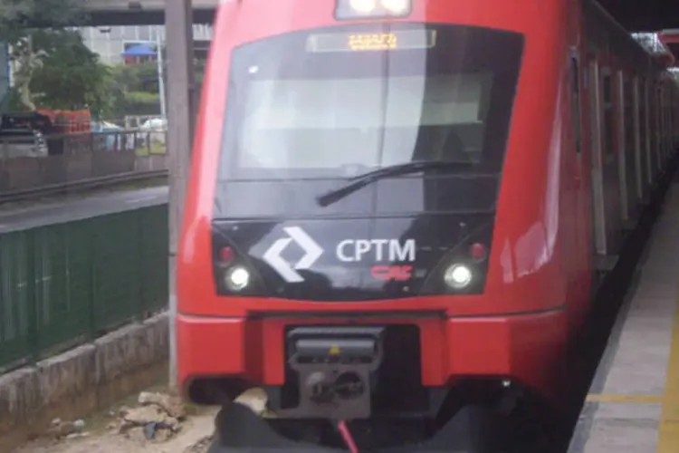 
	Trem da CPTM: o governador de S&atilde;o Paulo prometeu a entrega da linha, com quase 12 km de comprimento e tr&ecirc;s esta&ccedil;&otilde;es, para 2015
 (Pedro Zambarda/EXAME.com)