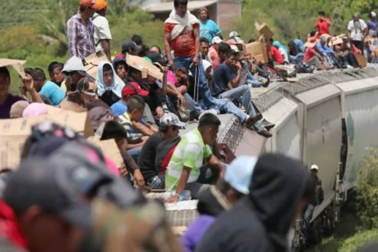 Trem em Juchitan, no México (Getty Images/John Moore)