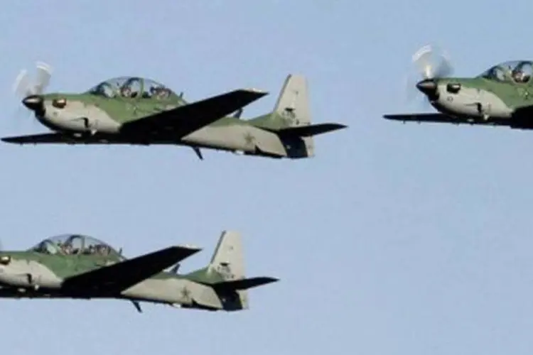 A própria Força Aérea americana tinha anunciado, no final de fevereiro, o cancelamento de um contrato no valor de 380 milhões de dólares para a compra de 20 Super Tucanos (Ho/AFP)