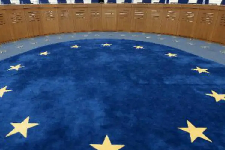 
	Uma das salas do Tribunal de Direitos Humanos da Uni&atilde;o Europeia em Estrasburgo, Fran&ccedil;a: intelig&ecirc;ncia russa na lista negra
 (Frederick Florin/AFP)