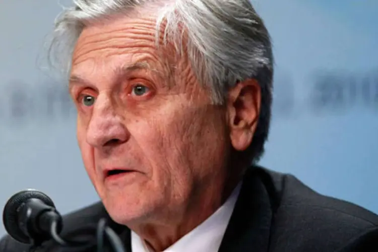 O presidente do BCE, Jean-Claude Trichet: inflação em alta (Chung Sung-Jun/Getty Images)