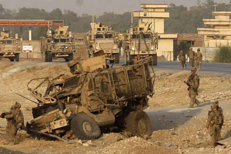 
	Tropas norte-americanas no Afeganist&atilde;o: EUA ir&aacute; atrasar retirada de mil soldados
 (Parwiz/Reuters)