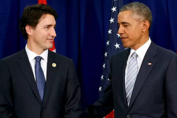 
	Trudeau e Obama: o presidente norte-americano encontrou um aliado em Trudeau em quest&otilde;es como mudan&ccedil;a clim&aacute;tica
 (Jonathan Ernst / Reuters)