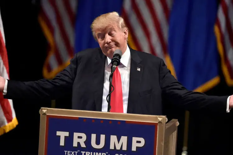 
	Trump: ele ter&aacute; uma tarefa &aacute;rdua para vencer seus detratores no partido
 (David Becker / Reuters)