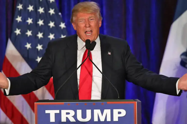 Donald Trump em Iowa, EUA,  em 01.02. 2016 (Getty Images)