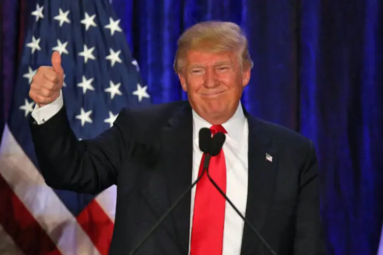 Donald Trump em comício em Iowa, EUA,  em 01.02. 2016 (Getty Images)