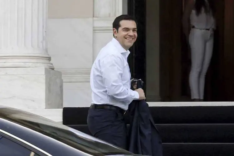 
	Alexis Tsipras, premi&ecirc; grego: a luta do governo &eacute; para conseguir um acordo &quot;mutuamente ben&eacute;fico&quot;
 (REUTERS/Alkis Konstantinidis)