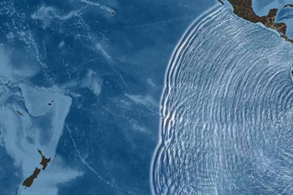 Veja a megapropagação do tsunami do Chile no oceano