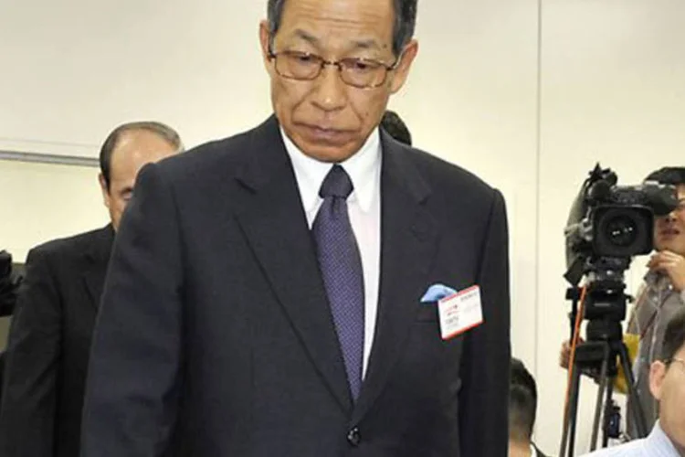 Kikukawa, de 70 anos, renunciou em meio à inquietação da companhia 'pelas preocupações e inconvenientes' causadas aos clientes e acionistas pela mudança na Presidência (Getty Images/AFP)