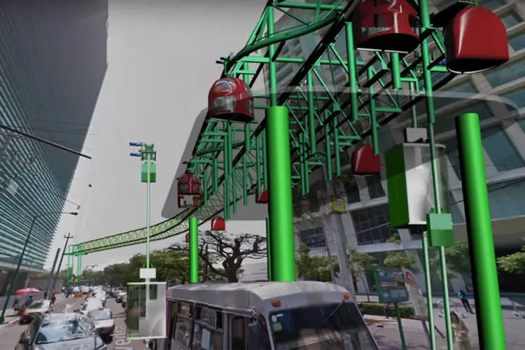 Tuep: a SECITI pretende construir o transporte no centro da Cidade do México (Reprodução/YouTube)