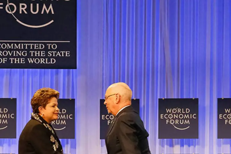 
	Dilma em Davos: a presidente disse ainda que &quot;os emergentes continuar&atilde;o a desempenhar um papel estrat&eacute;gico&quot;
 (Roberto Stuckert Filho/PR)