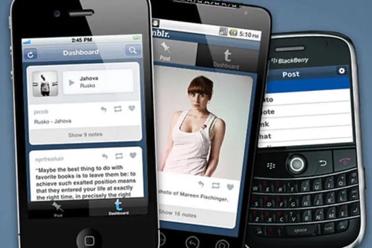 Aplicativos para iPhone, Android e Blackberry permitem que os usuários do Tumblr atualizem seus blogs pelo smartphone (Reprodução)