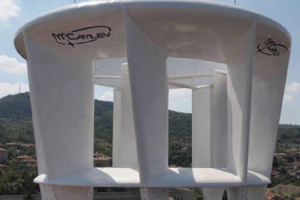 Turbina eólica vertical pode ser instalada em cidades