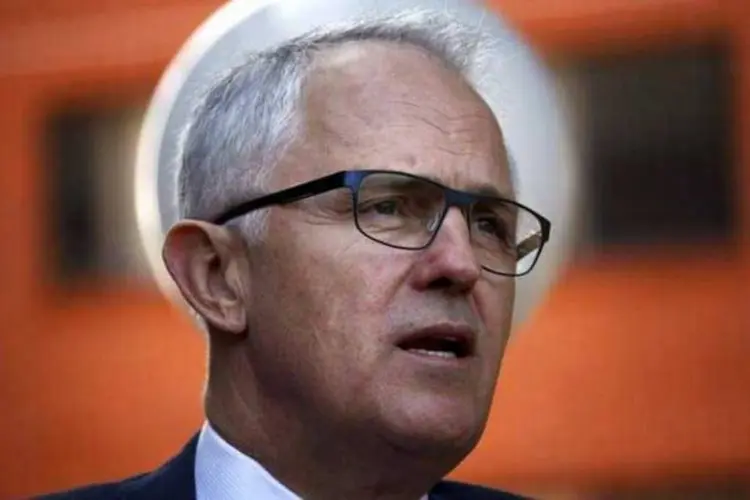 Malcolm Turnbull: "discutimos a importância da segurança de fronteira... também discutimos o arranjo de reassentamento de refugiados de Nauru e Manus" (David Gray/Reuters)