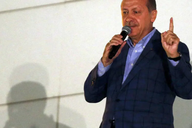 O primeiro-ministro turco, Recep Tayyp Erdogan, eleito presidente do país (Umit Bektas/Reuters)