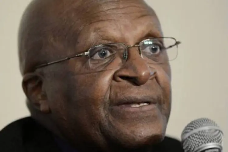 
	Desmond Tutu: ele ganhou o pr&ecirc;mio em 1984
 (Stephane de Sakutin/AFP)