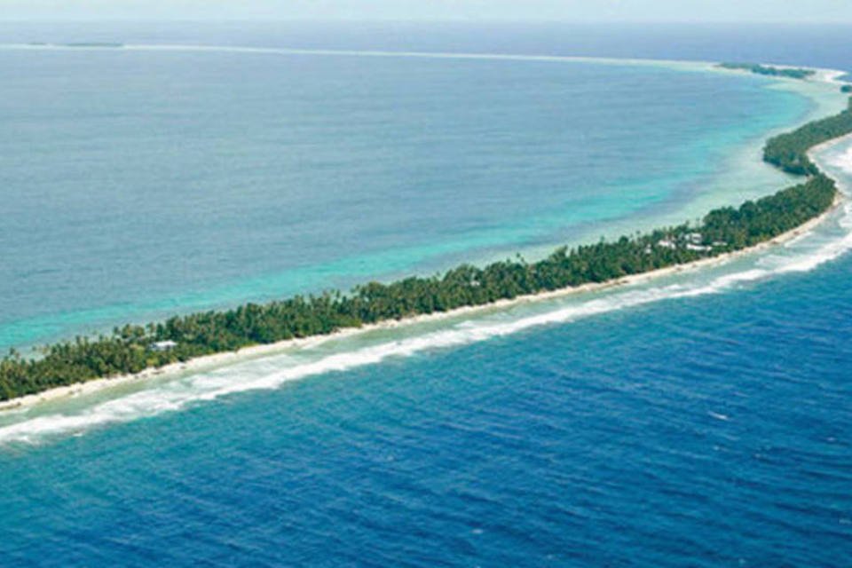 Especialistas esperam que Tuvalu fique totalmente submerso até o final do século 21 (Divulgação/Divulgação)