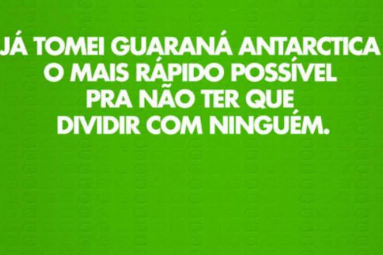 Tweet do Guaraná Antarctica: marcas resolveram pegar carona no buzz do app (Reprodução/Twitter/@guarana)
