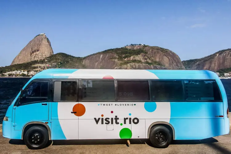 Twitter Buzz: ônibus do Twitter leva internet gratuita para locais de jogos na Olimpíada 2016, no Rio de Janeiro (Twitter/André Maceira)