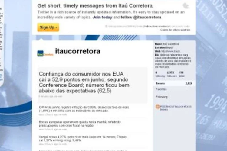 O mercado financeiro descobre o twitter: cotações, recomendações e análises 24 horas em 140 caracteres (.)