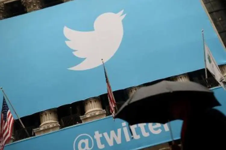 
	Logo do Twitter: a receita cresceu 61%, para 502,4 milh&otilde;es de d&oacute;lares
 (Emmanuel Dunand/AFP)