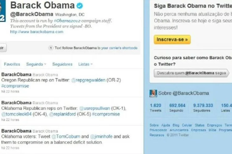 Reprodução do Twitter de Obama (Reprodução)